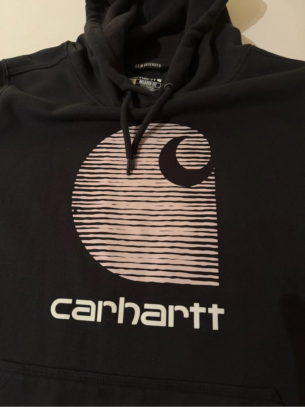 Carhartt Women’s XXL (20) Black Hoodie Heavy Weight Cotton Kangaroo Pocket 0311